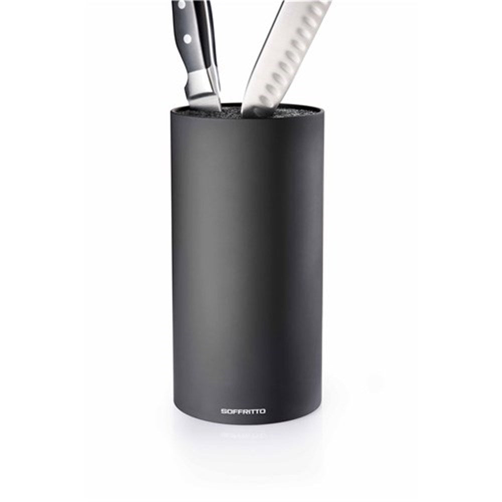 Soffritto Universal Plastic Knife Holder 11.4 x 22.5cm Black