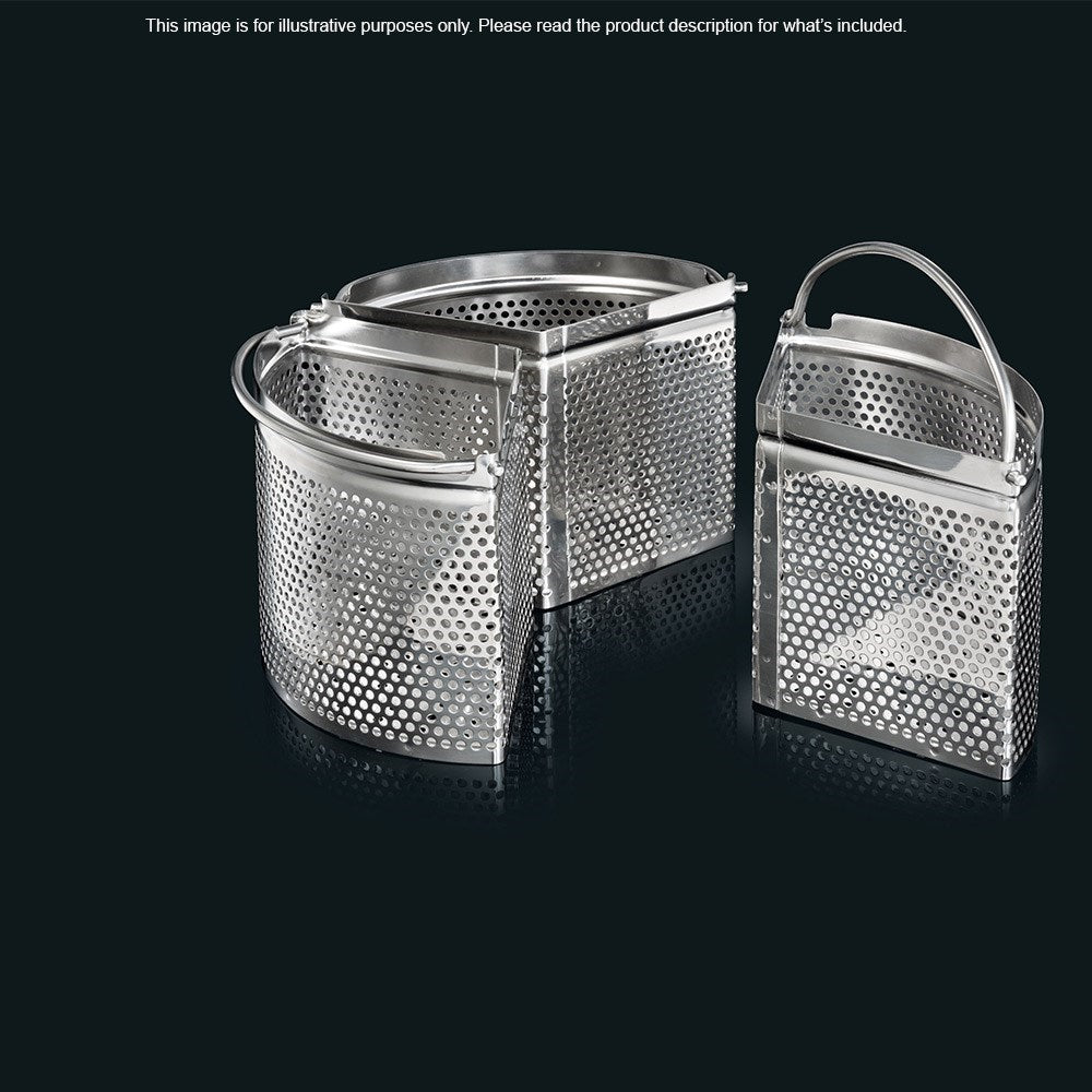 Soffritto A Series Stainless Steel Divided Steaming Basket 18 x 10cm