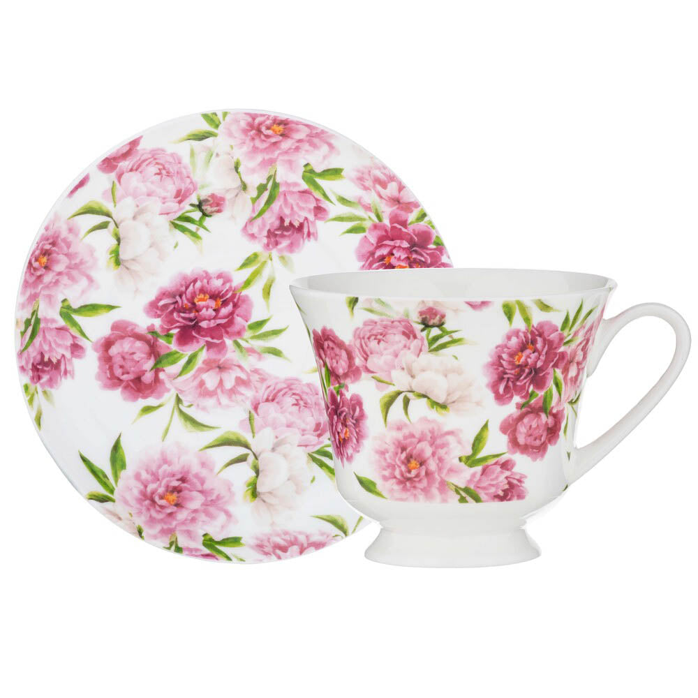 Ashdene Rose Delight 4 Piece Cup & Saucer Set