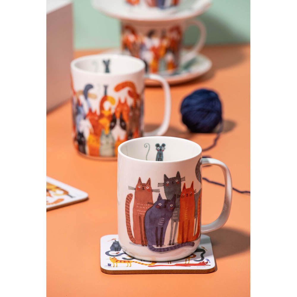 Ashdene Quirky Cats Mug 400ml