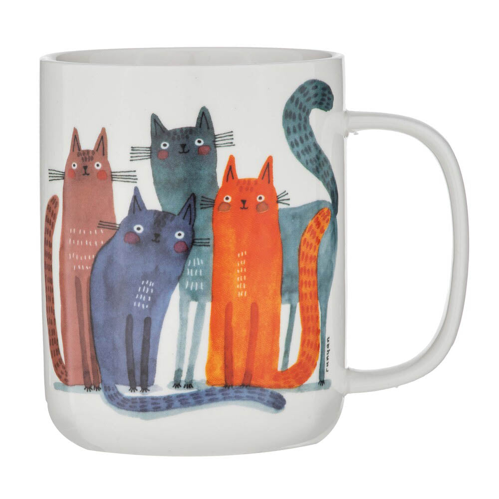 Ashdene Quirky Cats Mug 400ml