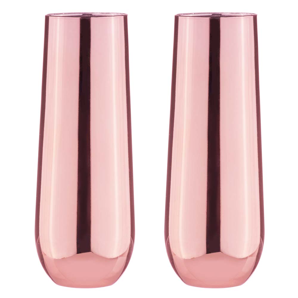 Tempa Aurora Set of 2 Stemless Champagne Glasses