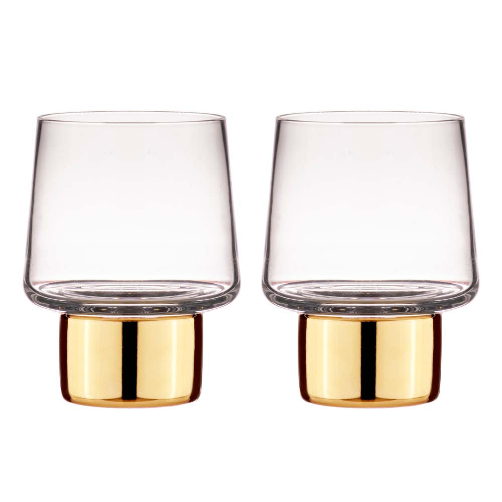 Tempa Aurora Clear Set of 2 Glass Tumbler