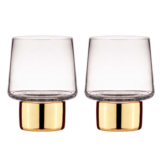 Tempa Aurora Clear Set of 2 Glass Tumbler