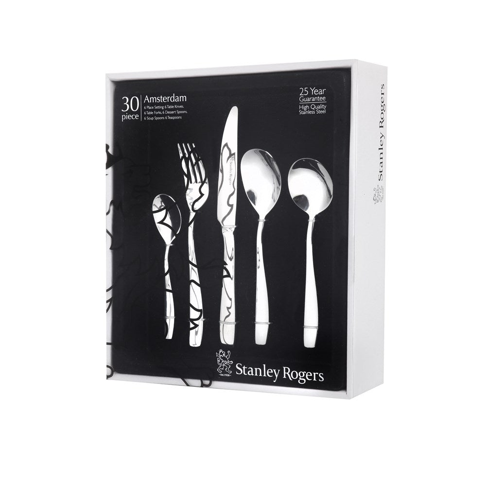 Stanley Rogers Amsterdam five Piece Cutlery Set Stainless Steel at Robins Kitchen