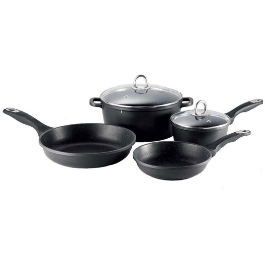 Baccarat Granite 4 Piece Non Stick Cookware Set