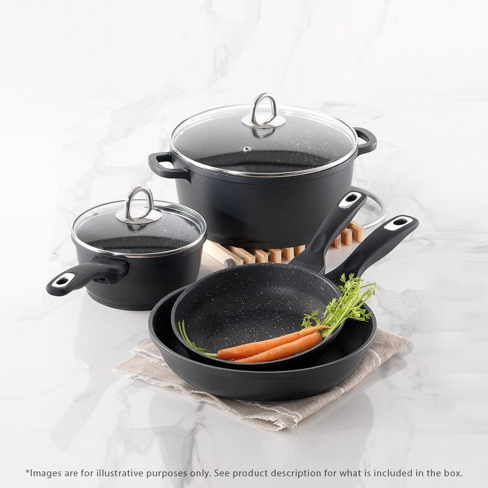 Baccarat Granite 4 Piece Non Stick Cookware Set