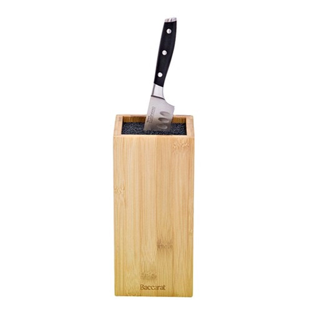 Baccarat Universal Knife Holder Bamboo Wooden Knife Storage with Knife at Robins Kitchen