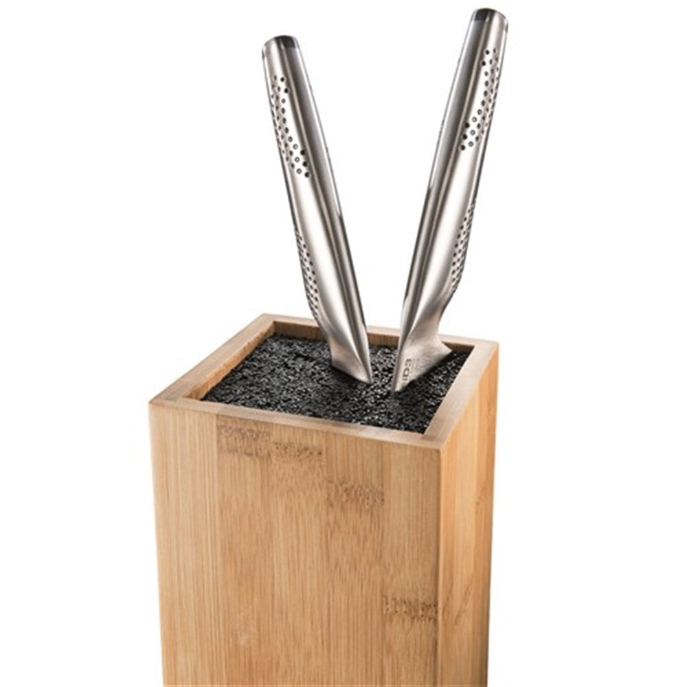 Baccarat Universal Knife Holder Bamboo Wooden Knife Storage with Knife at Robins Kitchen