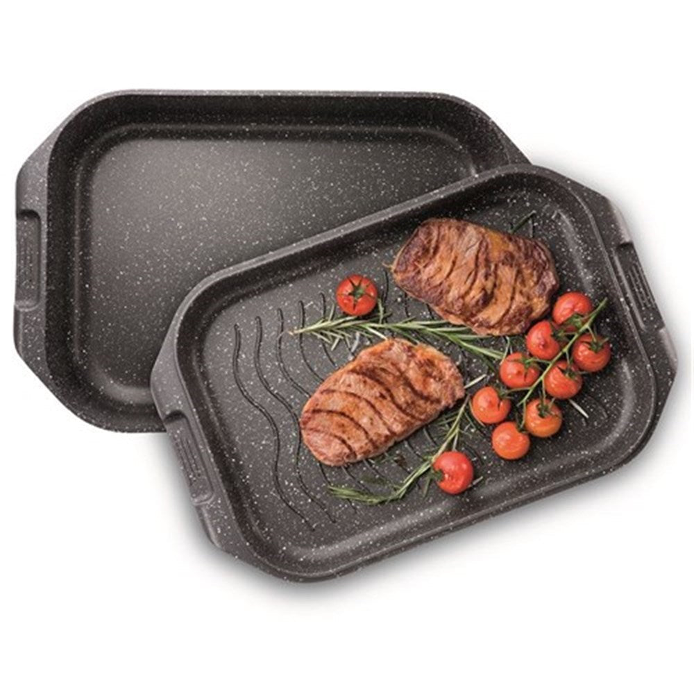 Baccarat Granite Non-Stick Roast & Grill Multi Pan 34 x 24cm