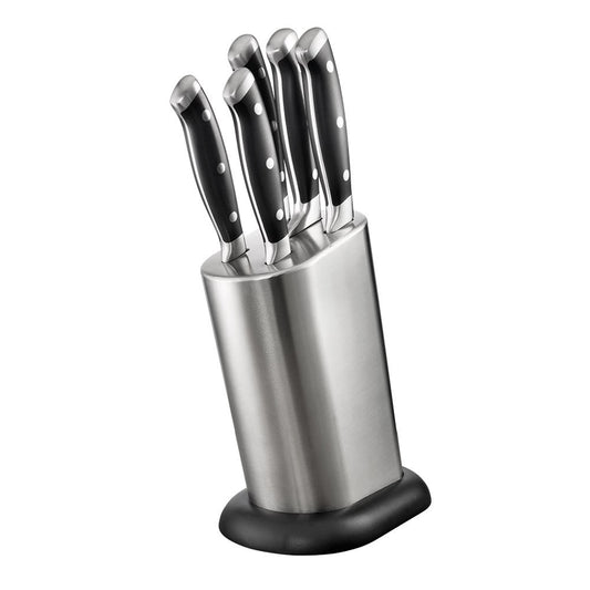 Baccarat Artisan Stahl 6 Piece Knife Block