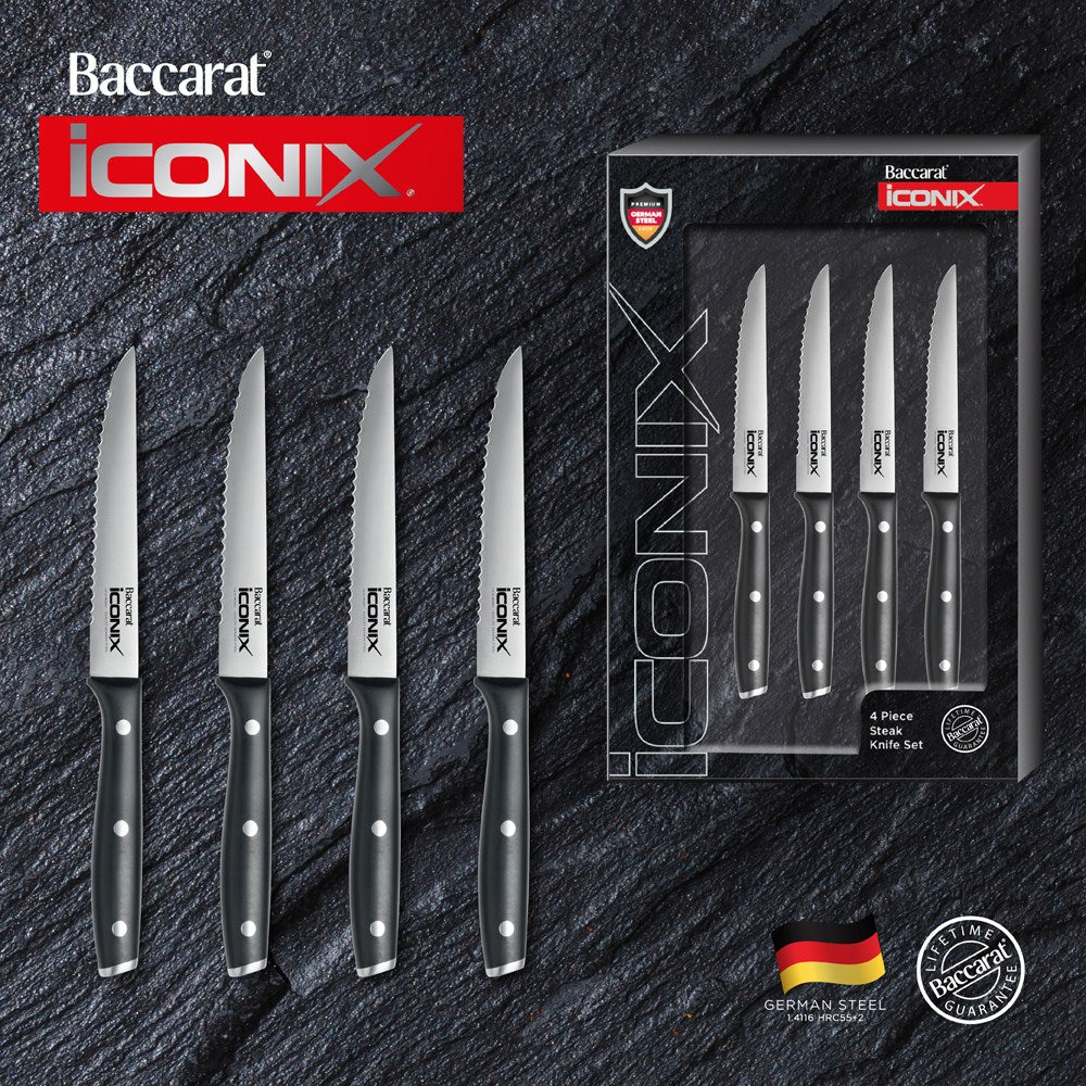 Baccarat iconiX 4 Piece Steak Knife Set