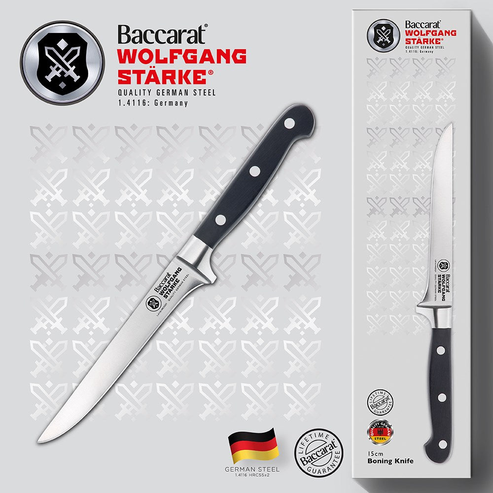 Baccarat WOLFGANG STARKE Stainless Steel Boning Knife 15cm