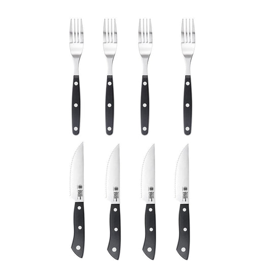 Baccarat WOLFGANG STARKE 8 Piece Steak Knife & Fork Set