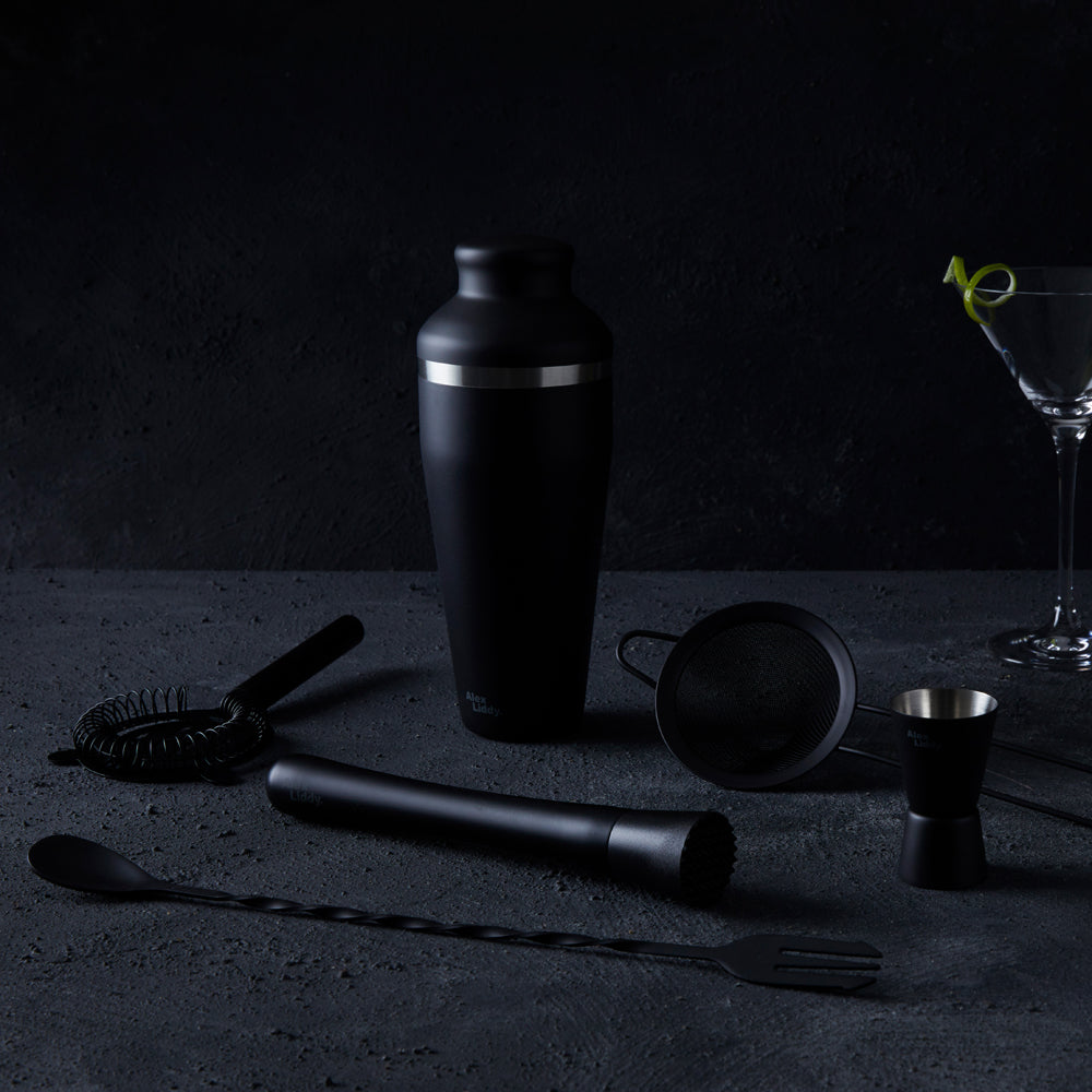 Alex Liddy Slate & Co 6 Piece Cocktail Set Black