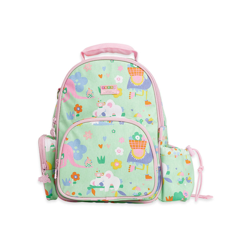 Penny Scallan Medium Cotton Canvas Backpack 26 x 34 x 16cm