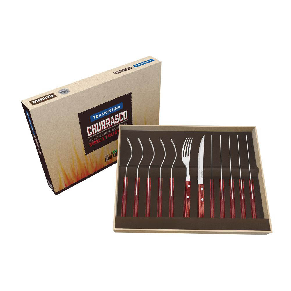 Tramontina Churrasco 12 Piece Fork & Steak Knife Set