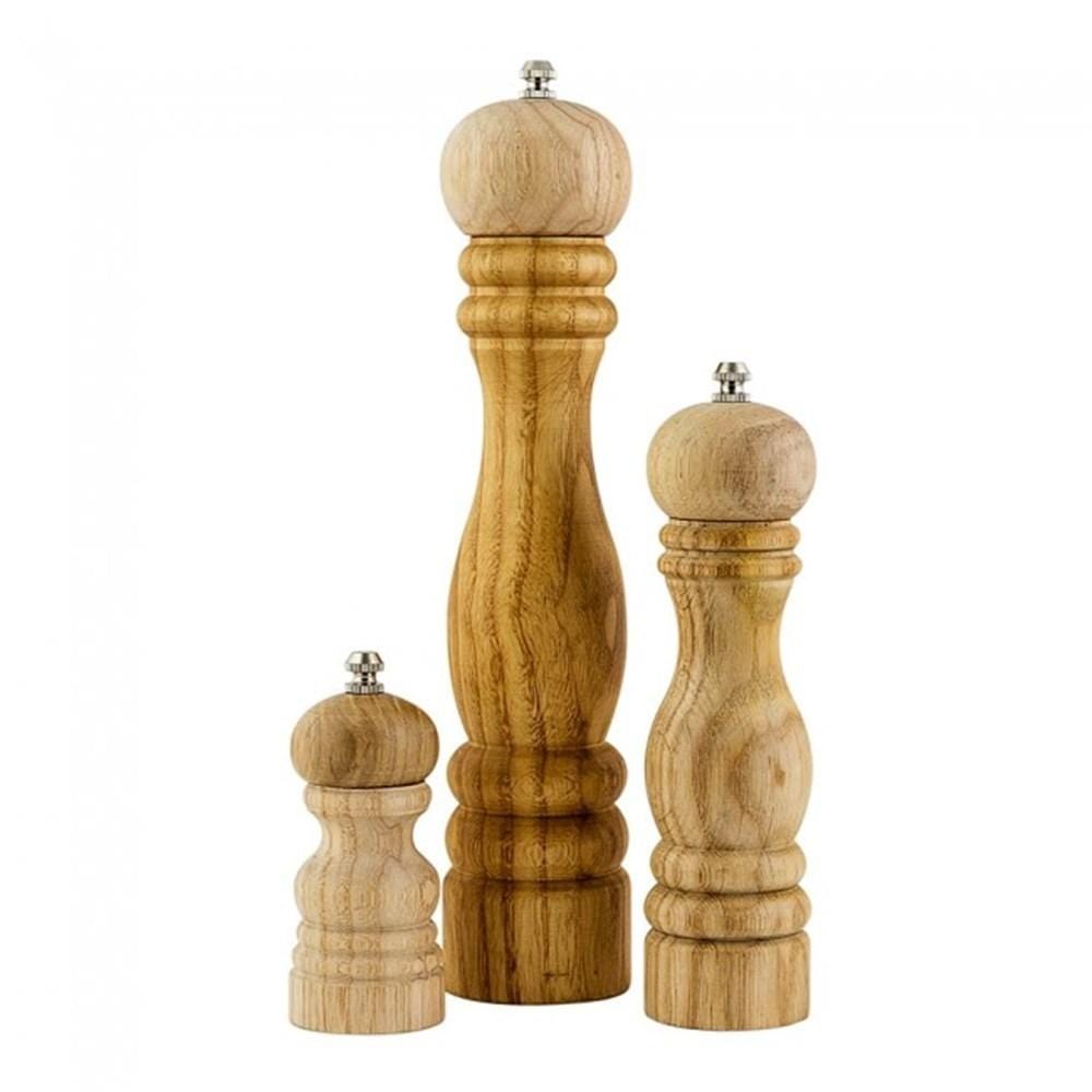 Alex Liddy Acacia Pepper Mill 22cm Wooden Grinder for Ground Pepper at Robins Kitchen