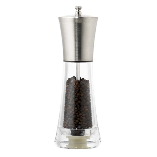 Alex Liddy Advance 21cm Stainless & Glass Pepper Mill at Robins Kitchen