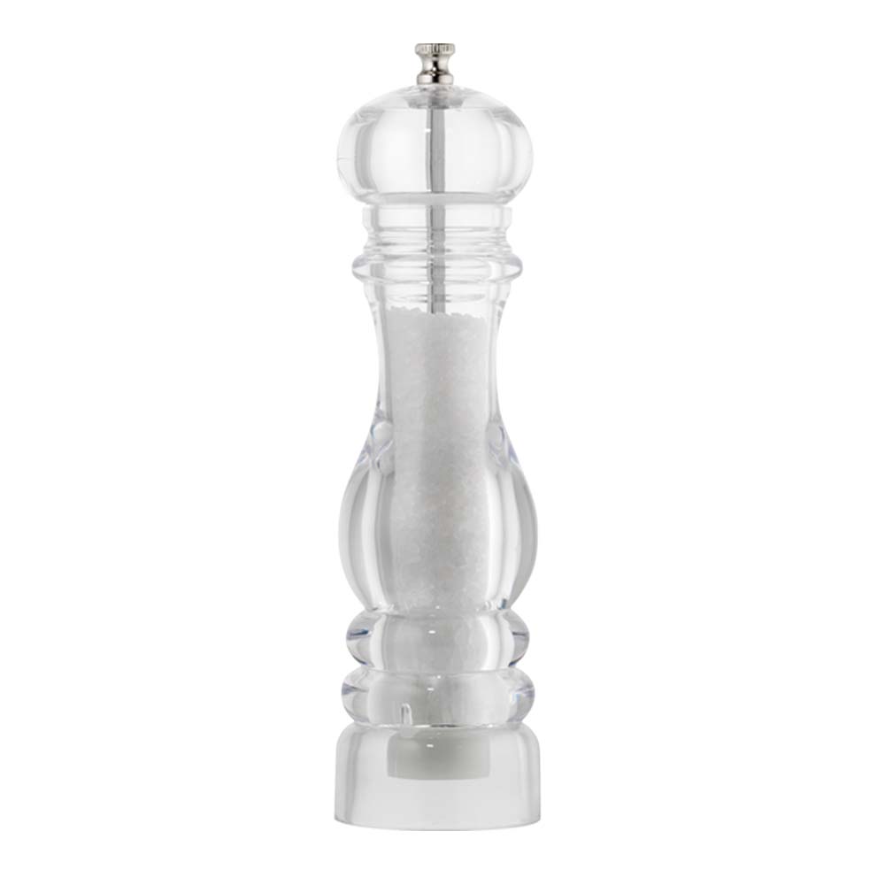 Alex Liddy Advance Clear Salt & Pepper Mills 21cm Seasoning Shakers with Salt at Robins Kitchen