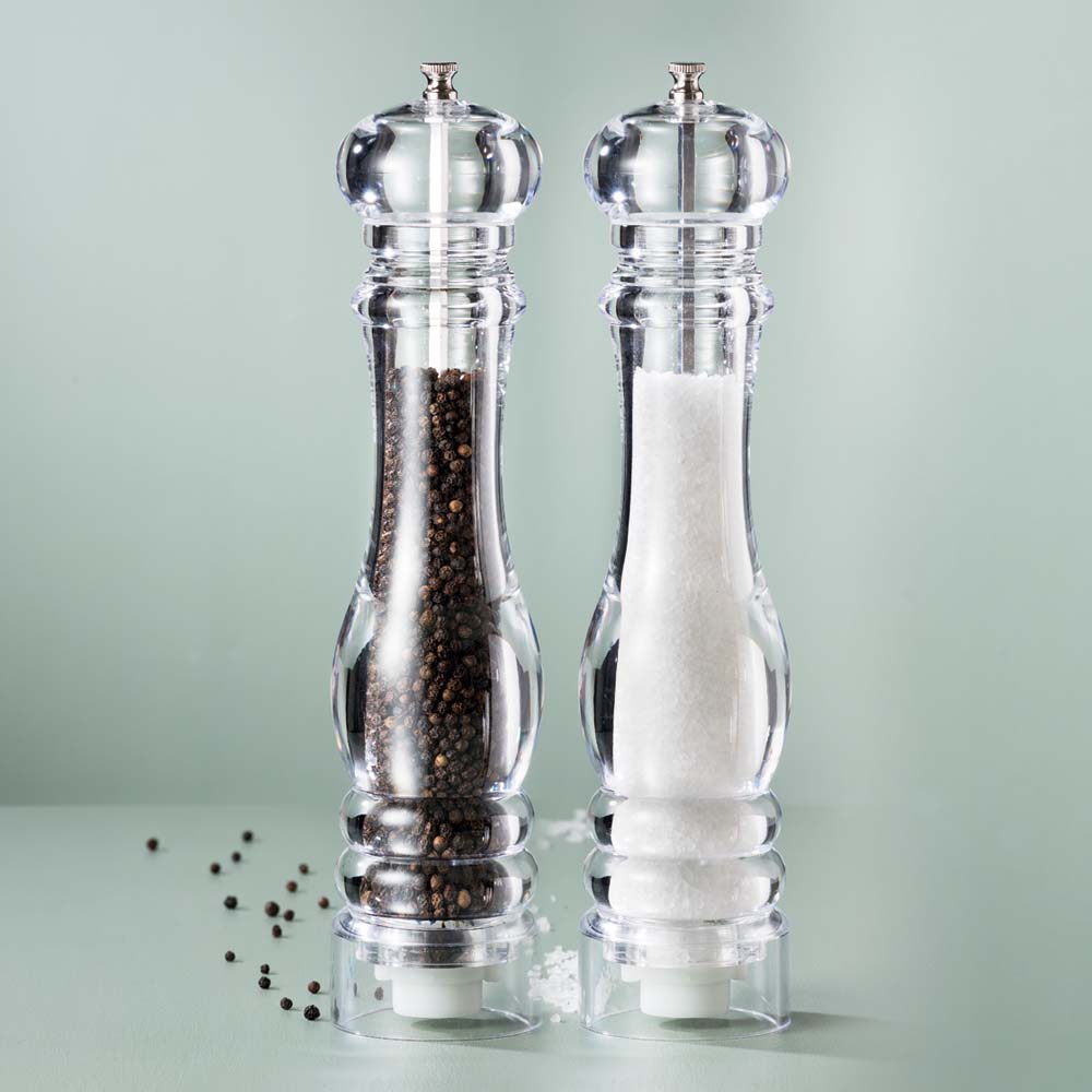 Alex Liddy Advance Clear Salt & Pepper Mills 31cm with Salt at Robins Kitchen