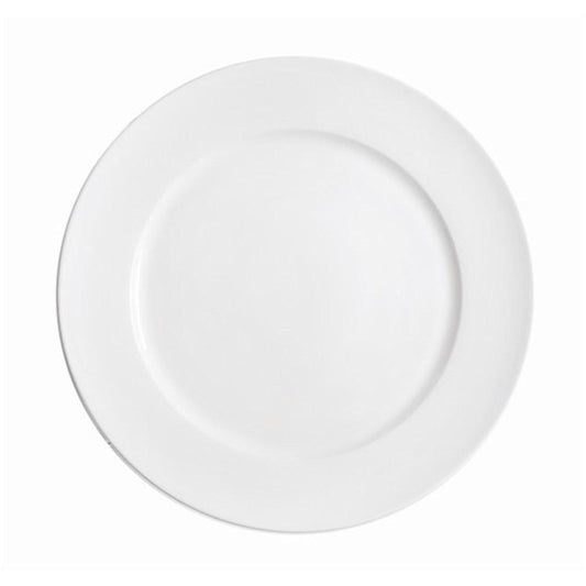 Alex Liddy Aquis 23cm Rim Entree Plate White Porcelain Finish Tableware at Robins Kitchen