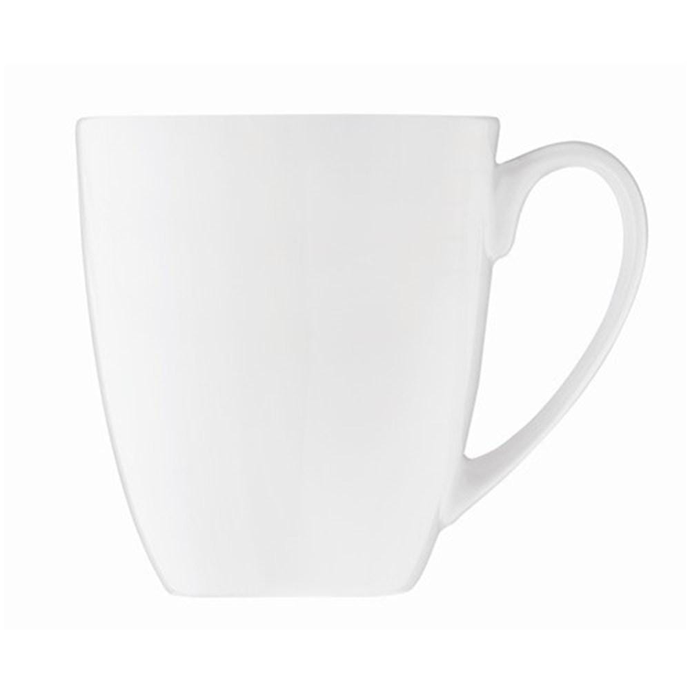 Alex Liddy Aquis 350ml Coupe Mug White Porcelain Finish at Robins Kitchen