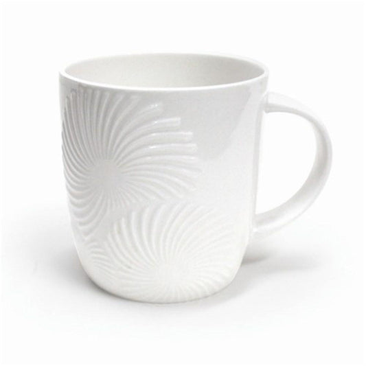 Alex Liddy Bianco Floral Textured White Mug High Quality Drinkware at Robins Kitchen