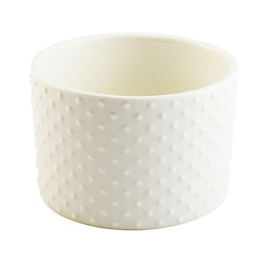 Alex Liddy Bianco Ramekin 10x7cm White Small Dots Pattern at Robins Kitchen