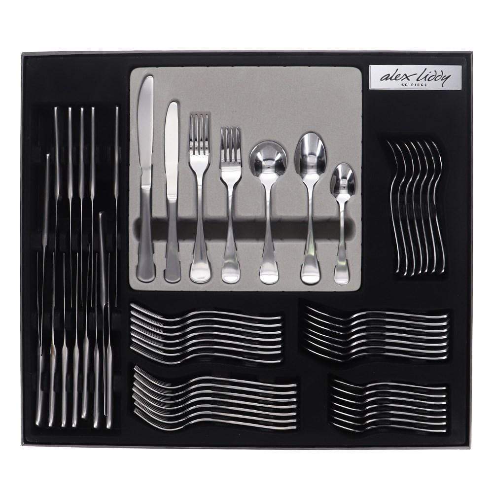 Alex Liddy Castella Stainless Steel 56 Piece Cutlery Set