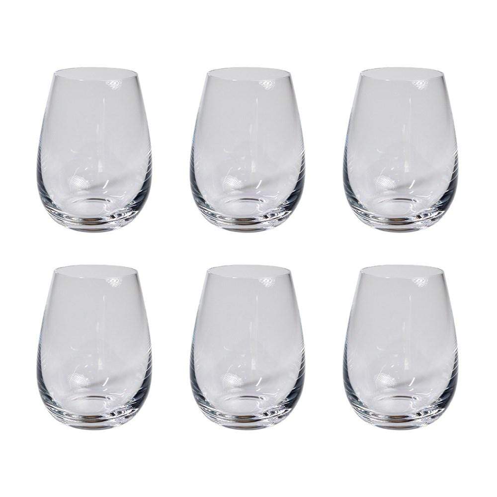 Alex Liddy Grand & Cru 6 Piece Stemless White Wine Glass Set 550ml at Robins Kitchen