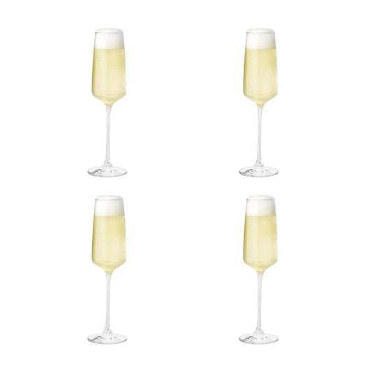 Alex Liddy Vina Limited 4 Piece Champagne Flute Set 250ml