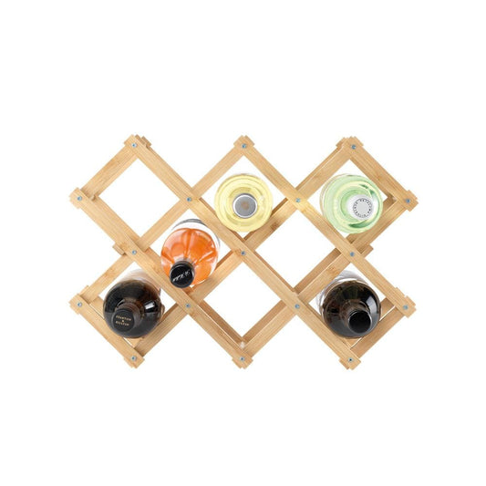 Ambrosia Karira Collapsible Bamboo Wine Rack