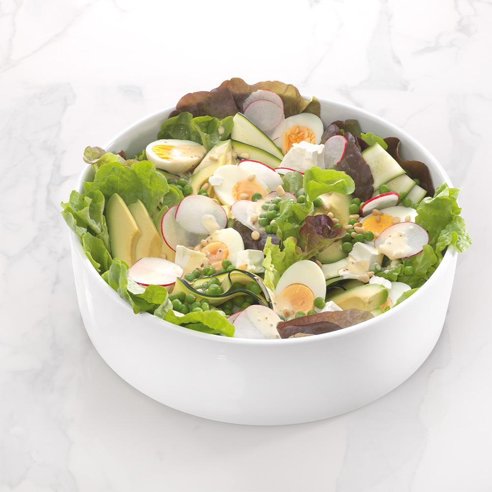 Ambrosia Zest Deep Salad Serving Bowl 32cm White