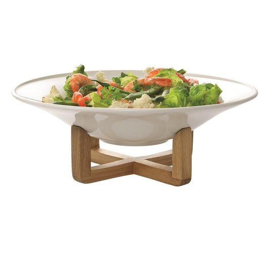 Ambrosia Zest Porcelain Bowl with Stand 34.5cm