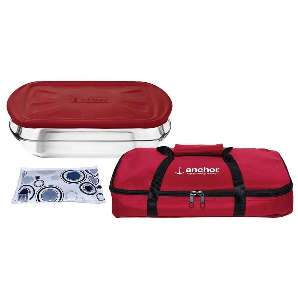 Anchor Hocking Bake 'n Take Glass Food Container Hot Cold Pack Set at Robins Kitchen