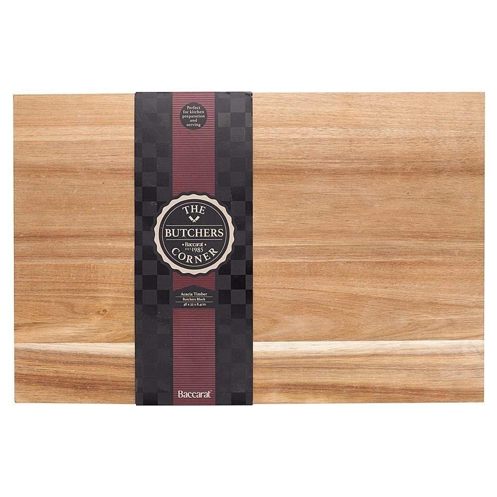 Baccarat Butchers Corner 48x32cm Acacia Chopping Board at Robins Kitchen