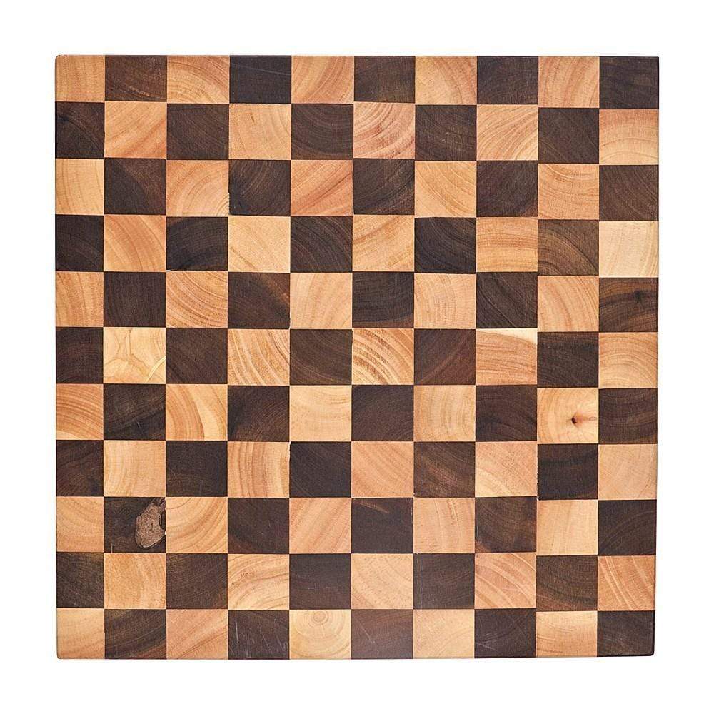 Baccarat Butchers Corner Endgrain Checker Chopping Board 40 x 40cm
