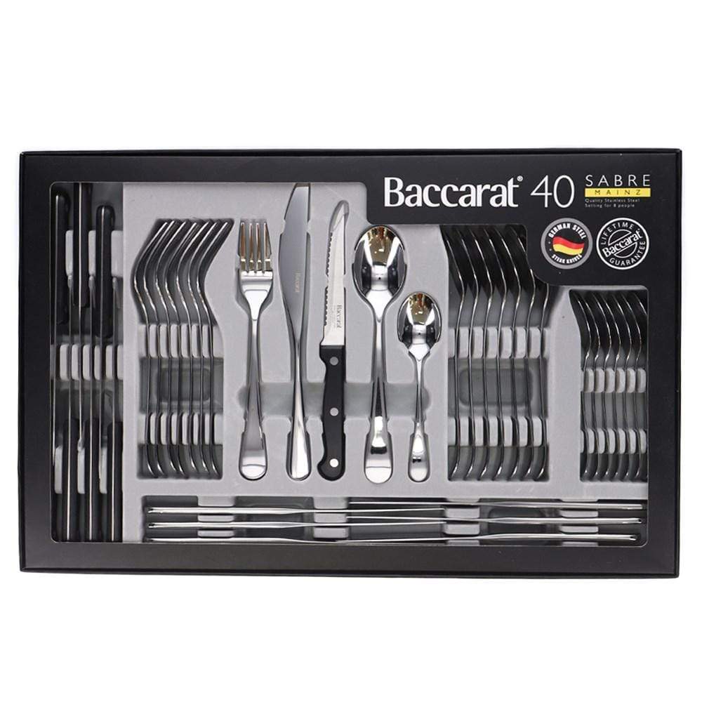 Baccarat SABRE Mainz 40 Piece Stainless Steel Cutlery Set