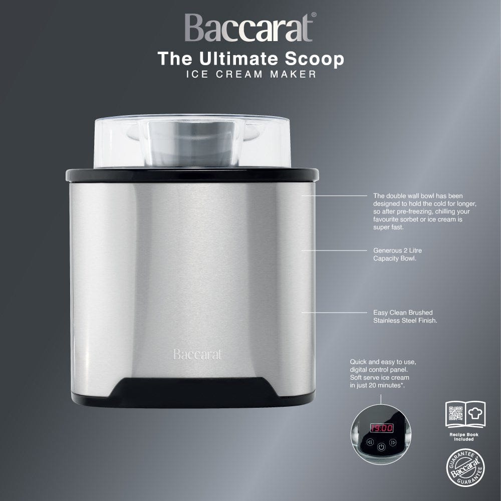 Baccarat The Ultimate Scoop Ice Cream Maker Silver