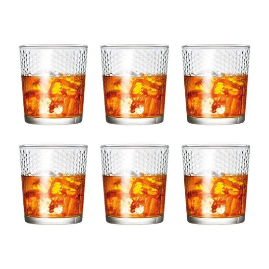 Cellar Tonic Bubble Tumbler Glass 400ml Set of 6