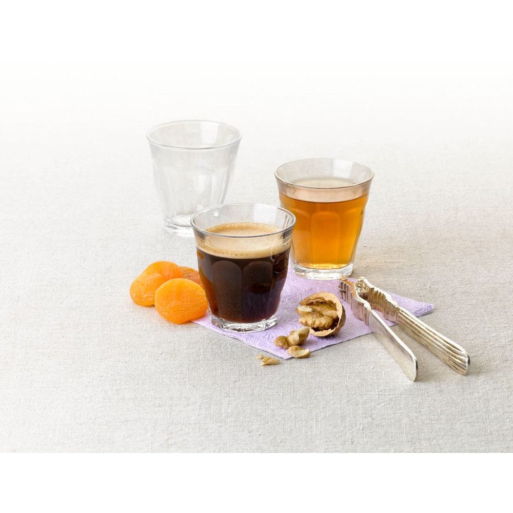 Duralex Picardie Set of 6 Tumbler Glasses with Iced Coffee at Robins Kitchen