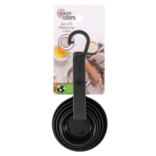 Easy Grips 5 Piece Measuring Cup Set Measuring Tool for Baking & Cooking at Robins Kitchen