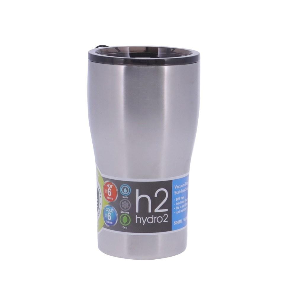 h2 hydro2 Quench Double Wall Stainless Steel Travel Mug 500ml Clearance