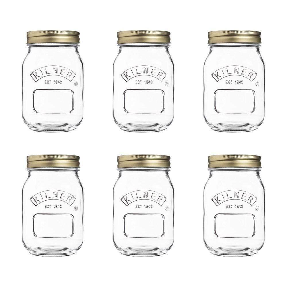 Kilner Genuine Preserve Glass Jar 500ml set of 6