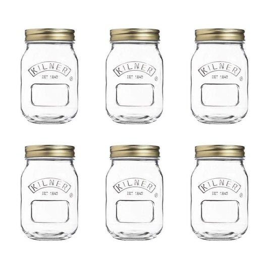 Kilner Genuine Preserve Glass Jar 500ml set of 6