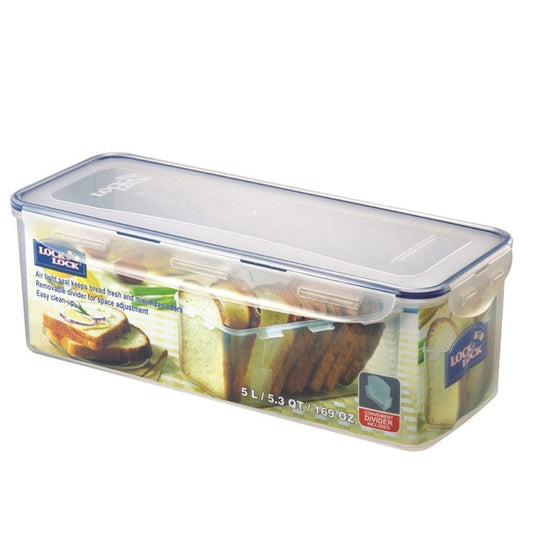 Lock & Lock Classic Rectangular Tall Food Container with Divider 5L