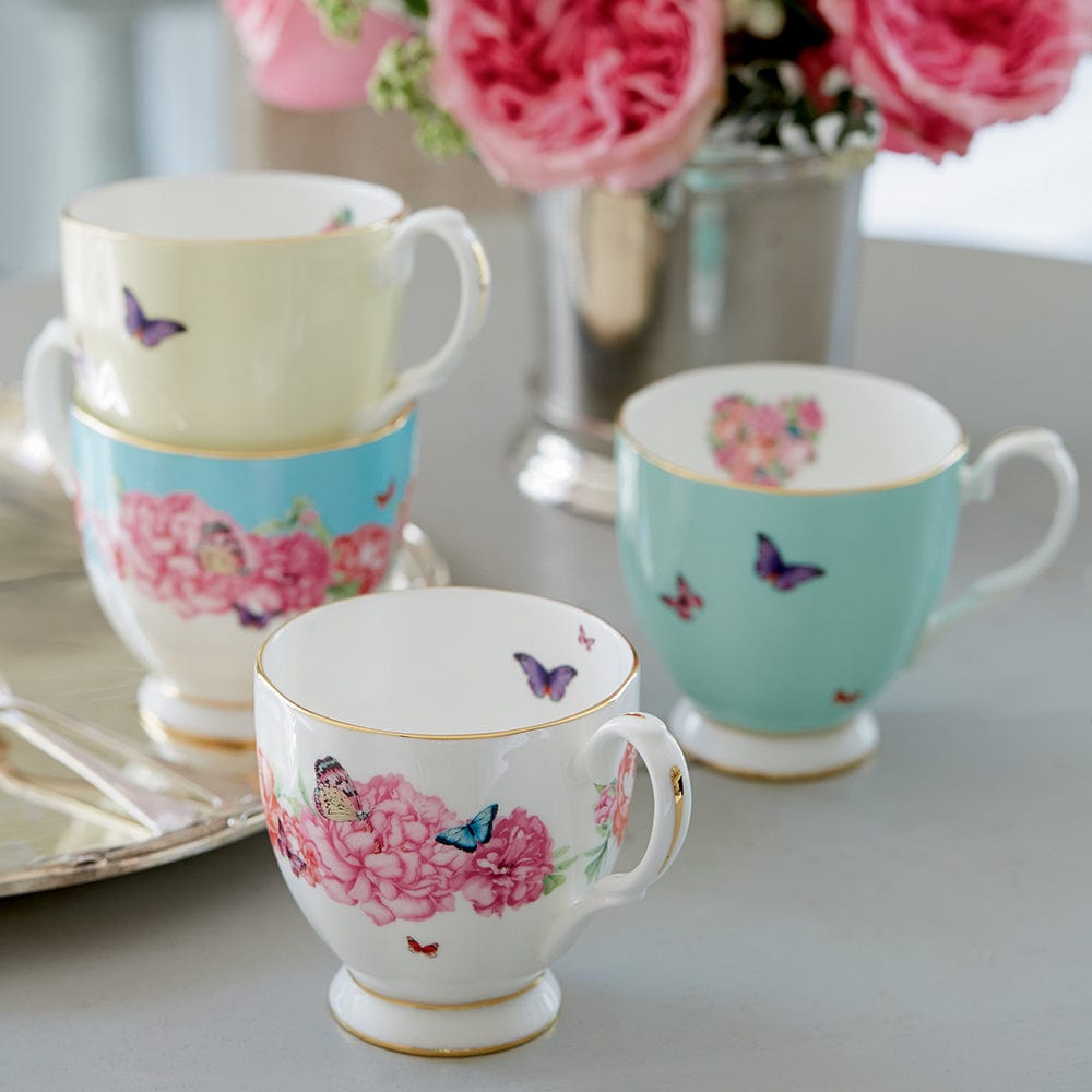 Miranda Kerr for Royal Albert Set of Four Vintage Mugs Elegant Drinkware at Robins Kitchen