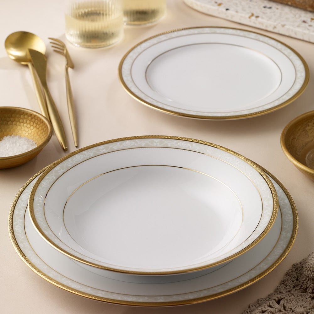 Noritake Hampshire 12 Piece Dinner Set Gold