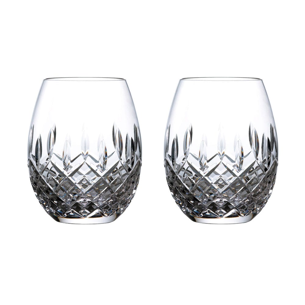 Royal Doulton R&D Collection Highclere Pair of Crystal Stemless Balloon Glasses at Robins Kitchen